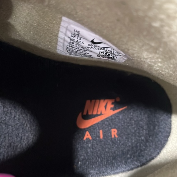 MEN'S NIKE AIR FORCE 1 MID '07 FB8881-200 NEUTRAL OLIVE / BLACK SIZE 14 - Picture 10 of 12